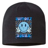 Support Squad Diabetes Awareness Blue Smile T1d Type 1 Sustainable Beanie