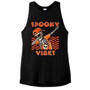 Spooky Squad Dabbing Skeleton Monster Halloween Great Gift Ladies PosiCharge Tri-Blend Wicking Tank