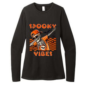 Spooky Squad Dabbing Skeleton Monster Halloween Great Gift Womens CVC Long Sleeve Shirt