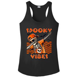 Spooky Squad Dabbing Skeleton Monster Halloween Great Gift Ladies PosiCharge Competitor Racerback Tank