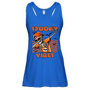 Spooky Squad Dabbing Skeleton Monster Halloween Great Gift Ladies Essential Flowy Tank