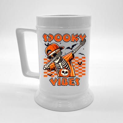 Spooky Squad Dabbing Skeleton Monster Halloween Great Gift Beer Stein