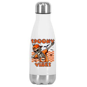 Spooky Squad Dabbing Skeleton Monster Halloween Great Gift Stainless Steel Insulated Water Bottle