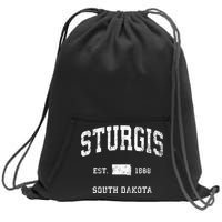 Sturgis South Dakota Sd Vintage Athletic Sweatshirt Cinch Pack Bag