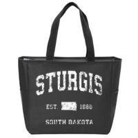 Sturgis South Dakota Sd Vintage Athletic Zip Tote Bag