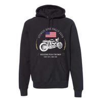 Sturgis South Dakota Bike Rally 2024 Trump Motorcycle Trike Premium Hoodie