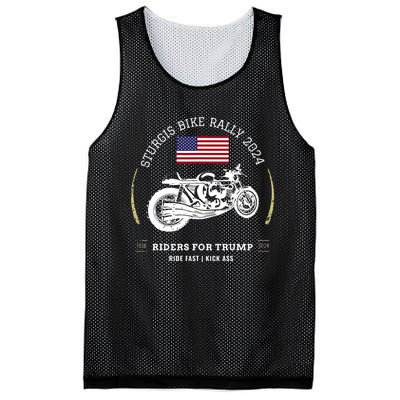 Sturgis South Dakota Bike Rally 2024 Trump Motorcycle Trike Mesh Reversible Basketball Jersey Tank