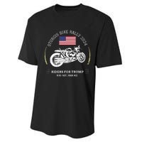 Sturgis South Dakota Bike Rally 2024 Trump Motorcycle Trike Performance Sprint T-Shirt