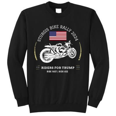 Sturgis South Dakota Bike Rally 2024 Trump Motorcycle Trike Tall Sweatshirt