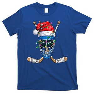 Santa Sports Design Christmas Hockey Player Gift T-Shirt