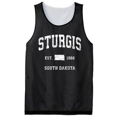 Sturgis South Dakota Sd Vintage Athletic Sports Mesh Reversible Basketball Jersey Tank