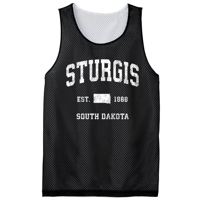 Sturgis South Dakota Sd Vintage Athletic Sports Mesh Reversible Basketball Jersey Tank