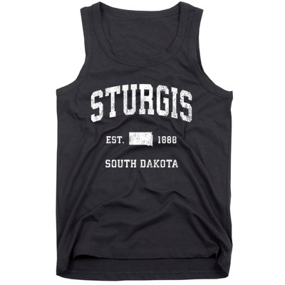 Sturgis South Dakota Sd Vintage Athletic Sports Tank Top