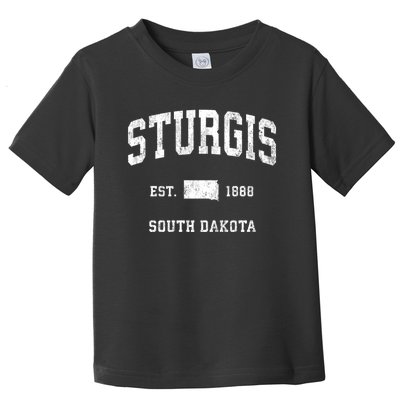 Sturgis South Dakota Sd Vintage Athletic Sports Toddler T-Shirt