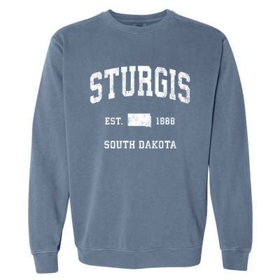 Sturgis South Dakota Sd Vintage Athletic Sports Garment-Dyed Sweatshirt