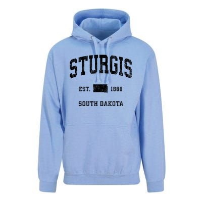 Sturgis South Dakota Sd Vintage Athletic Sports Unisex Surf Hoodie