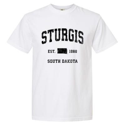 Sturgis South Dakota Sd Vintage Athletic Sports Garment-Dyed Heavyweight T-Shirt