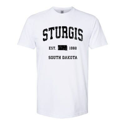 Sturgis South Dakota Sd Vintage Athletic Sports Softstyle CVC T-Shirt