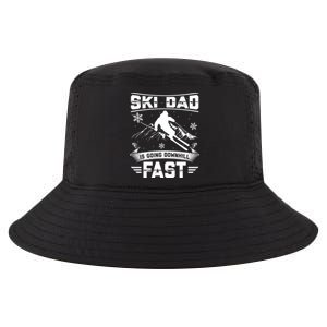 Skiing Ski Dad Is Going Downhill Fast Skiers Gift Cool Comfort Performance Bucket Hat