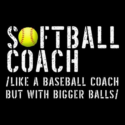 Softball Softball Dad Softball Coach T-Shirt