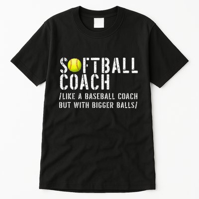 Softball Softball Dad Softball Coach Tall T-Shirt