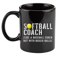 Softball Softball Dad Softball Coach 11oz C Handle Ceramic Mug