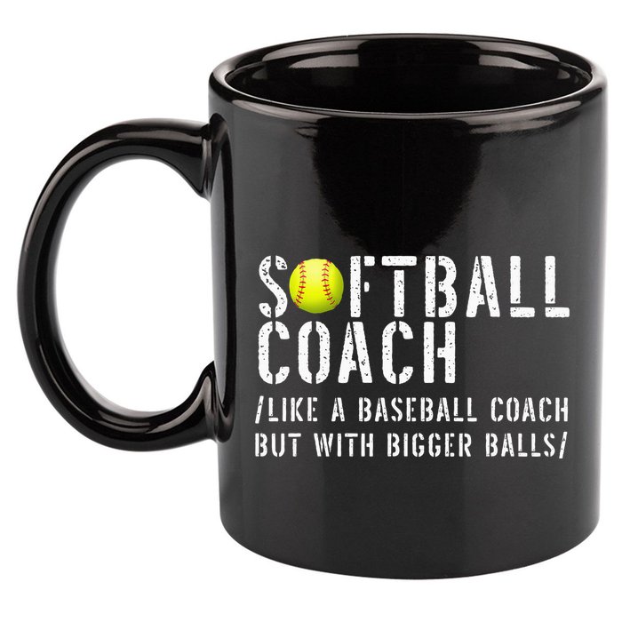 Softball Softball Dad Softball Coach 11oz C Handle Ceramic Mug