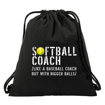 Softball Softball Dad Softball Coach Drawstring Bag