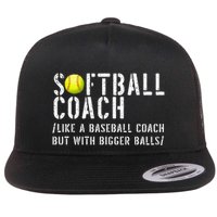 Softball Softball Dad Softball Coach Flat Bill Trucker Hat