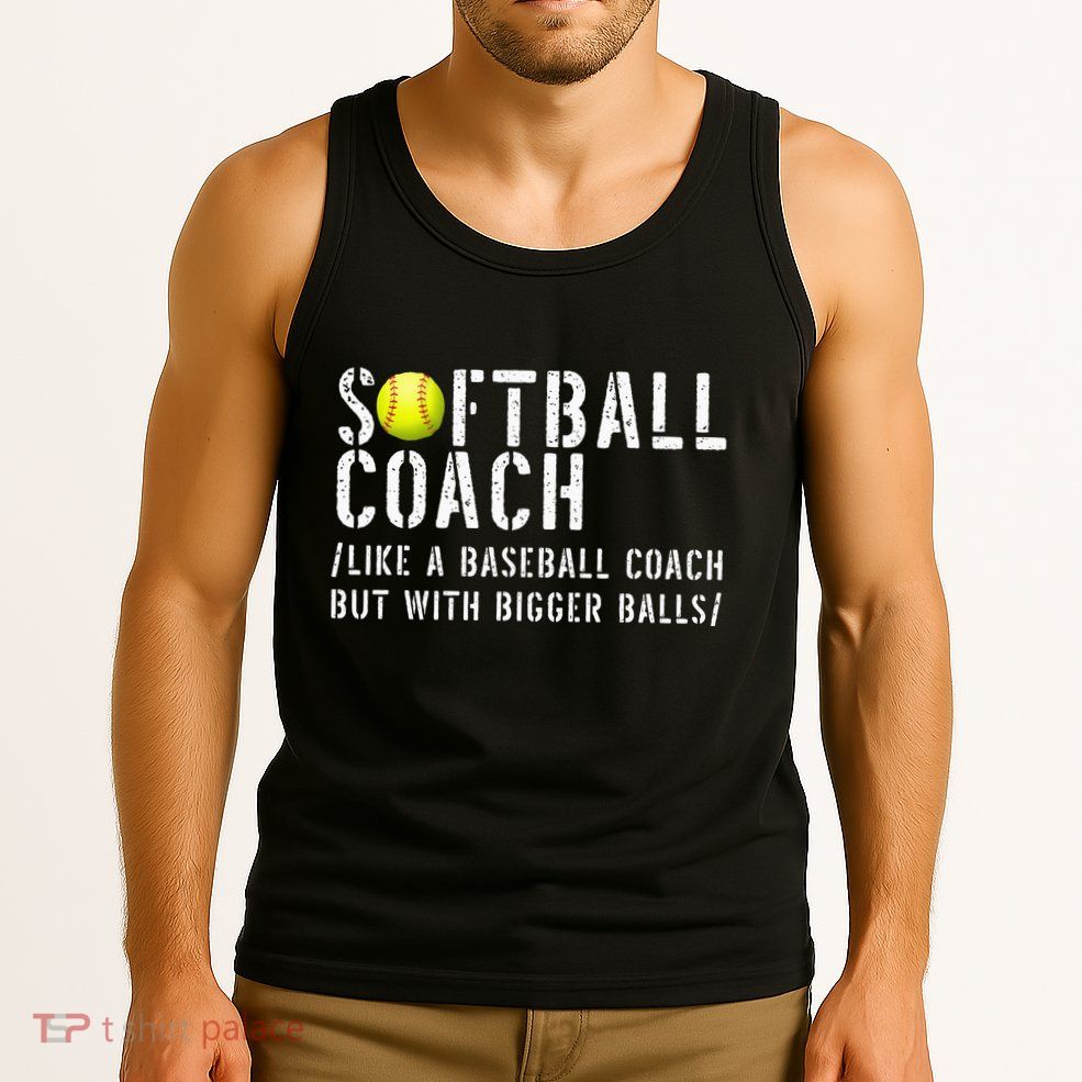 Softball Softball Dad Softball Coach Tank Top