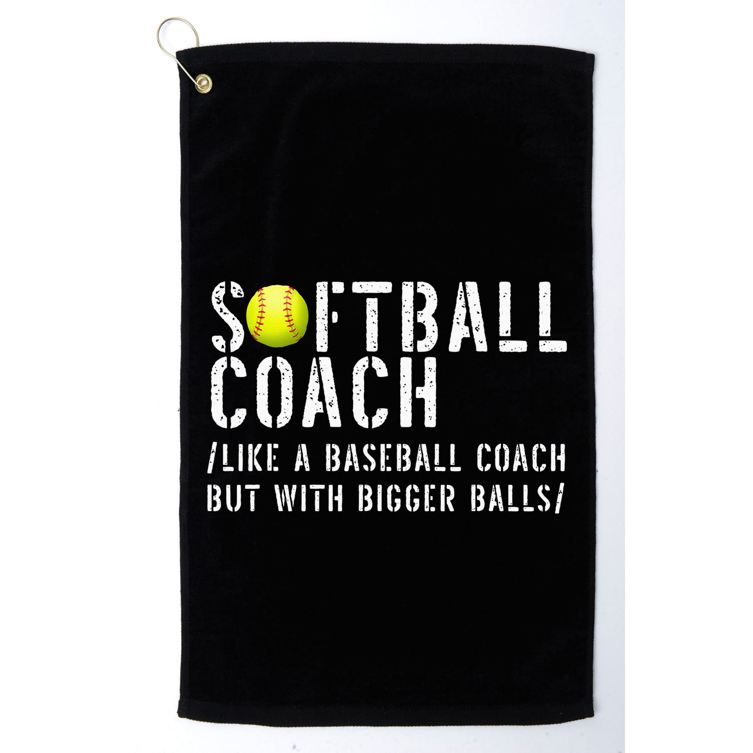 Softball Softball Dad Softball Coach Golf Towel