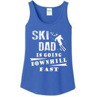 Skiing Ski Dad Is Going Downhill Fast Skiers Cute Gift Ladies Essential Tank