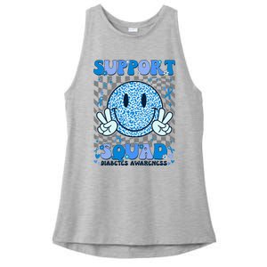 Support Squad Diabetes Awareness Ladies PosiCharge Tri-Blend Wicking Tank