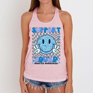 Support Squad Diabetes Awareness Women's Knotted Racerback Tank