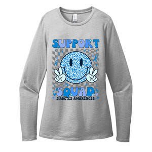 Support Squad Diabetes Awareness Womens CVC Long Sleeve Shirt