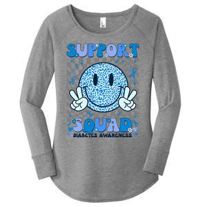 Support Squad Diabetes Awareness Women's Perfect Tri Tunic Long Sleeve Shirt