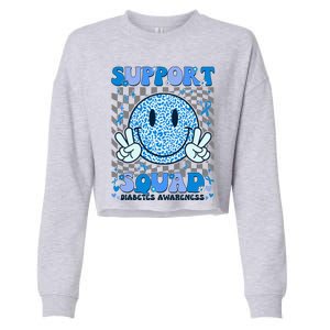 Support Squad Diabetes Awareness Cropped Pullover Crew