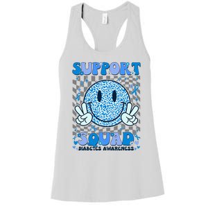 Support Squad Diabetes Awareness Women's Racerback Tank