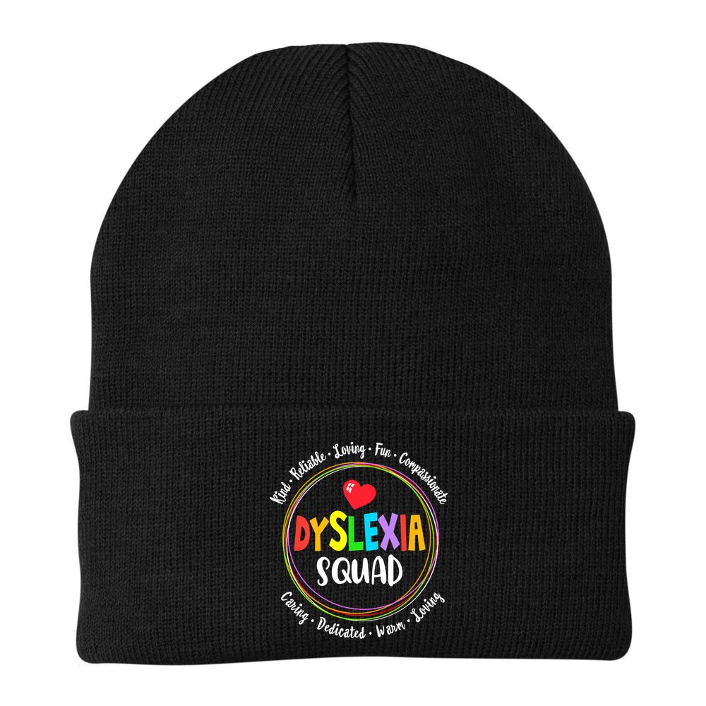 School Support Dyslexia Squad Awareness Month Teacher Beanie