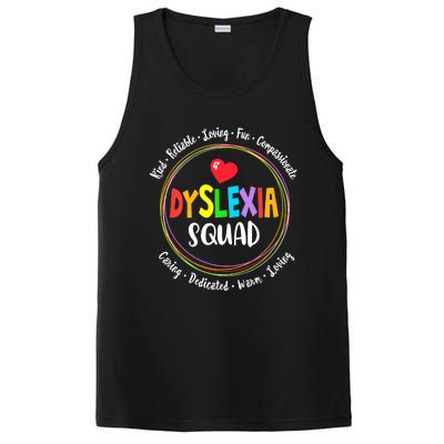 School Support Dyslexia Squad Awareness Month Teacher PosiCharge Competitor Tank