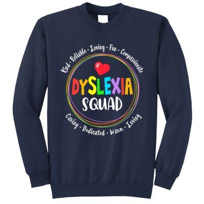 School Support Dyslexia Squad Awareness Month Teacher Sweatshirt