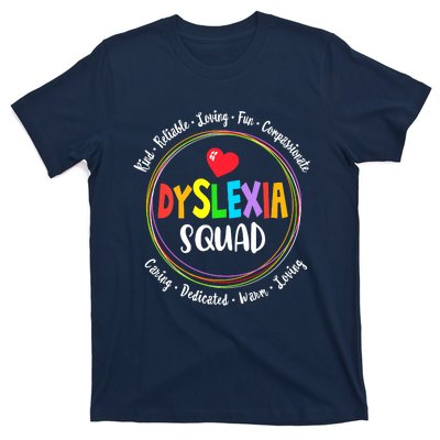 School Support Dyslexia Squad Awareness Month Teacher T-Shirt