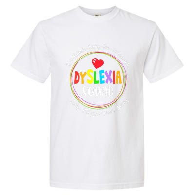 School Support Dyslexia Squad Awareness Month Teacher Garment-Dyed Heavyweight T-Shirt