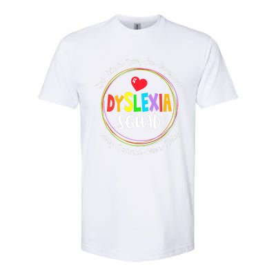 School Support Dyslexia Squad Awareness Month Teacher Softstyle CVC T-Shirt