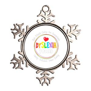 School Support Dyslexia Squad Awareness Month Teacher Metallic Star Ornament