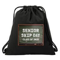 Senior Skip Day Class Of 2025 Funny High School 12th Grade Drawstring Bag