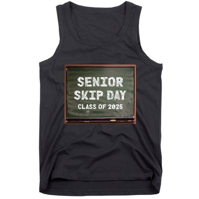 Senior Skip Day Class Of 2025 Funny High School 12th Grade Tank Top