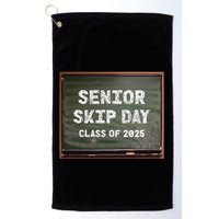 Senior Skip Day Class Of 2025 Funny High School 12th Grade Golf Towel