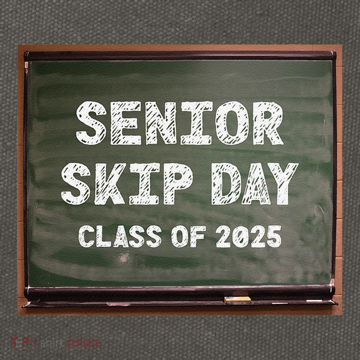 Senior Skip Day Class Of 2025 Funny High School 12th Grade Cotton Canvas Backpack