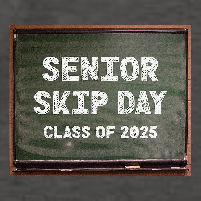 Senior Skip Day Class Of 2025 Funny High School 12th Grade Vector Backpack